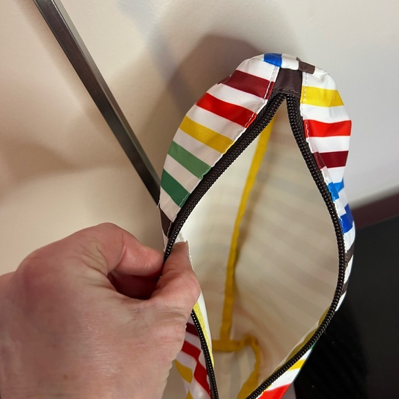 Henri Bendel Rainbow Stripe Cosmetic Bag Set (3 pc) - Collectible & Rare! - Picture 8 of 9